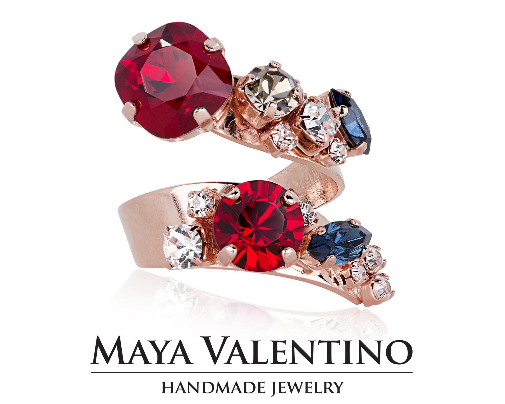 Swarovski ruby deals ring