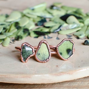 SERPENTINE electroformed copper ring, made to order, US size,