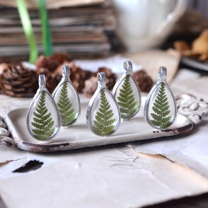 Mini Square Fern Necklace - Seed and Soil