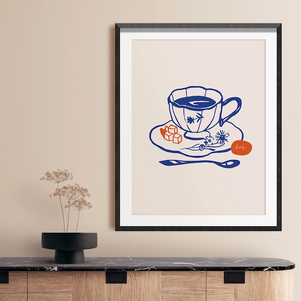 Tea Poster Etsy