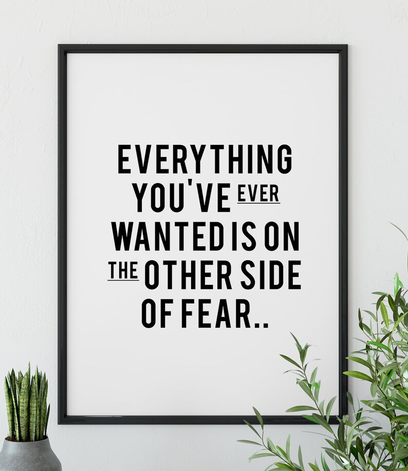 Impresion Motivacional Imprimible Cotizacion De Aptitud Etsy