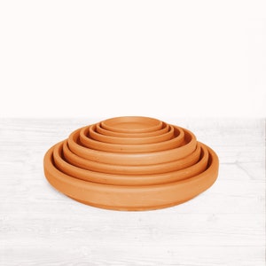 The Natural Terracotta Saucers Selection Sustainable Small Eco-friendly Plant Dish, Zero Plastic Tiny Mini Large Trays 6 18cm image 6
