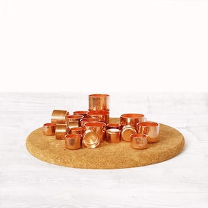 The Copper Pot Selection - Sustainable Industrial Small Eco-friendly Planter, Zero Plastic Metal Mini Tiny Minute Flowerpots | 1.6, 2.4, 3cm