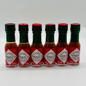 Pack of 6 Mini Tabasco Sauce Bottles