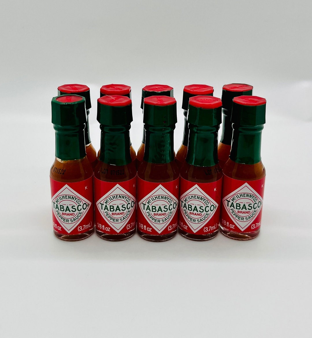 Pack of 10 Mini Tabasco Sauce Bottles Etsy