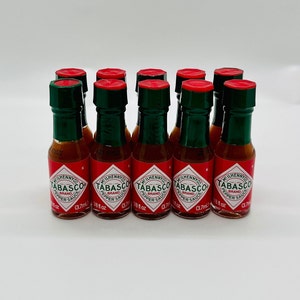 Pack of 10 Mini Tabasco Sauce Bottles