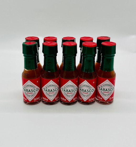 Pack of 10 Mini Tabasco Sauce Bottles 