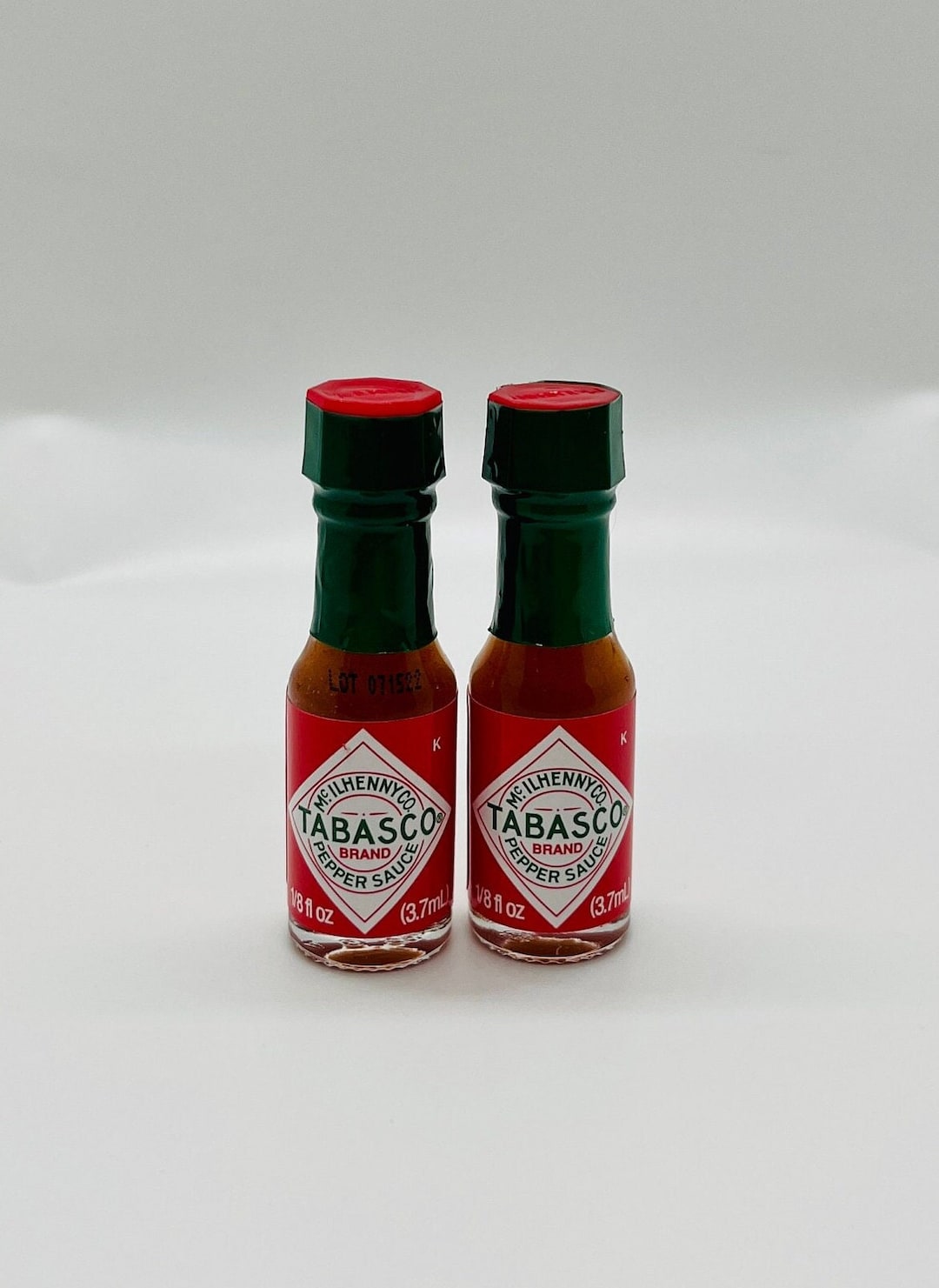 Pack of 2 Mini Tabasco Sauce Bottles Etsy