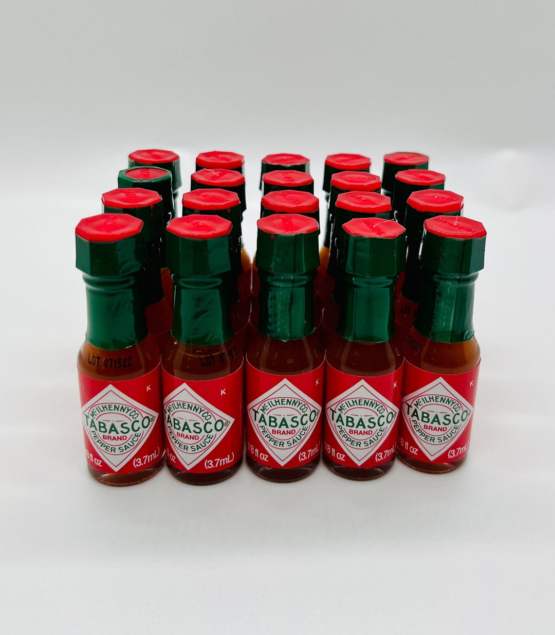 Pack of 20 Mini Tabasco Sauce Bottles Etsy