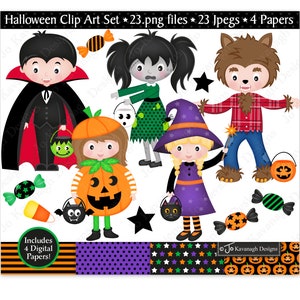 Halloween clipart,Halloween Digital papers,Witch clipart,Pumpkin clip art,Dracula clipart,Zombie clipart,Werewolf,Candy,Commercial Use (C29)