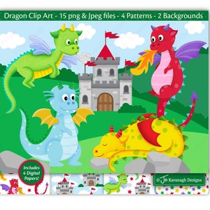 Dragon clipart, Cute dragons, Dragon graphics and illustrations, Dragon Printables, C55