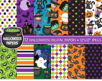 halloween pattern etsy