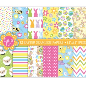 Ostern Digitales Papier,Ostern Muster,Ostern Clipart,Ostern Scrapbook Papier,Ostern Eier, Ostereier, Ostereier, Oster Clipart (P8)