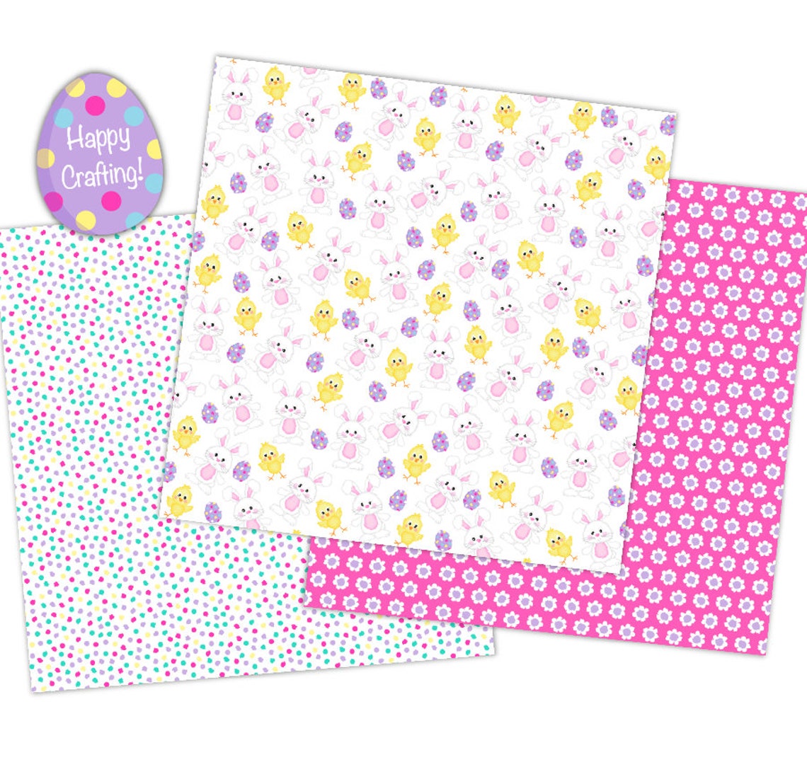 Easter Digital Paper, Easter Patterns, Paper Easter, Easter Scrapbook ...