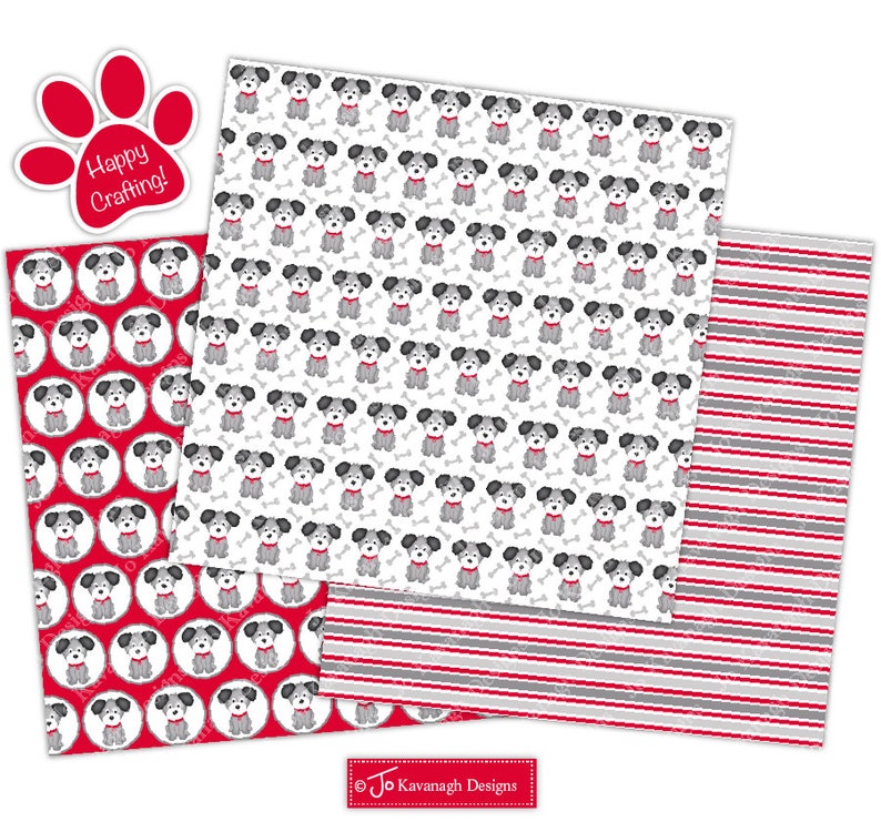 Dog Digital Papers Cute Dogs Puppy Dog Cute Animals Paper - Etsy