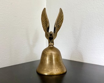 Campanello vintage in ottone con aquila