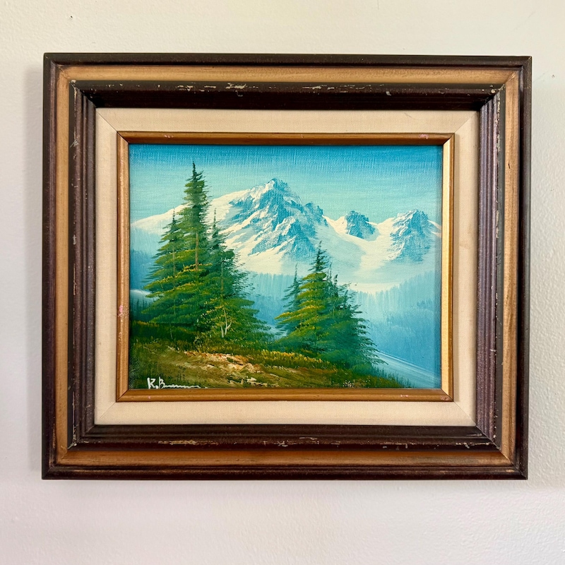 Original Bob Ross Signed Paintings - Etsy