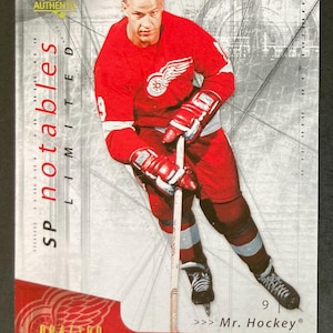 Gordie Howe 2006-07 SP Authentic Notables Limited Parallel Hockey Card #114 (Serial #084/100) - Detroit Red Wings