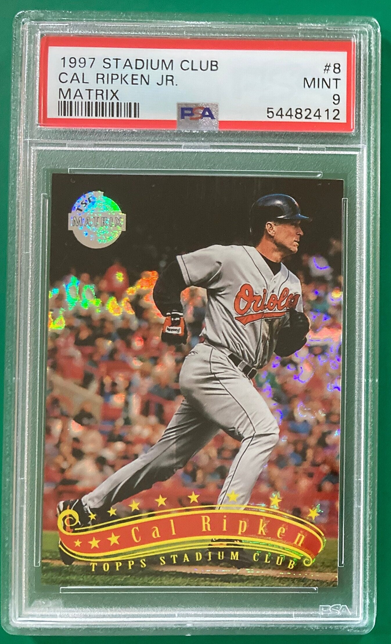 Cal Ripken, Jr.直書き直筆サイン パッチカード 1988 Topps #444 CAL RIPKEN SR. AUTOGRAPH Error Card PSA/DNA