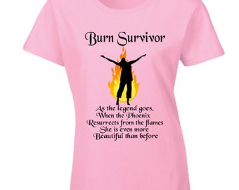 Ladies Female Burn Survivor  Short Sleeve T Shirt