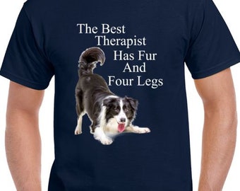 Best Therapist Is A Dog Short Sleeve T Shirt