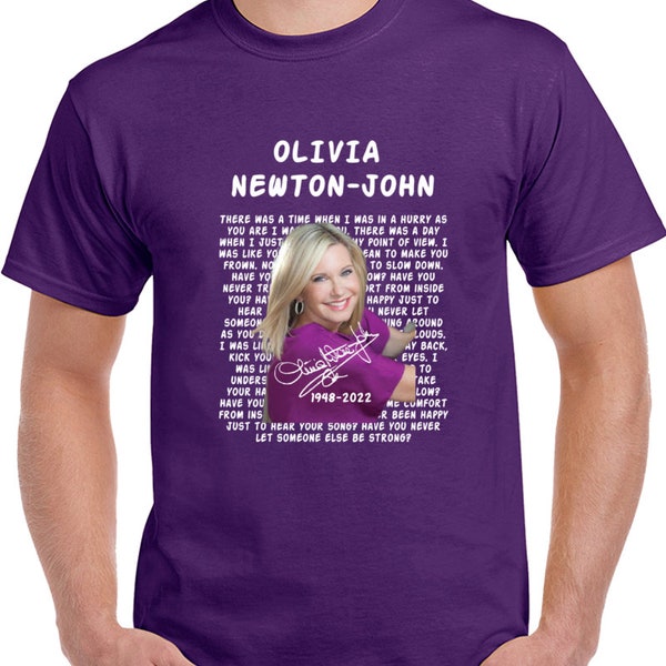 Olivia Newton John "Mellow" lyric background Short Sleeve T Shirt