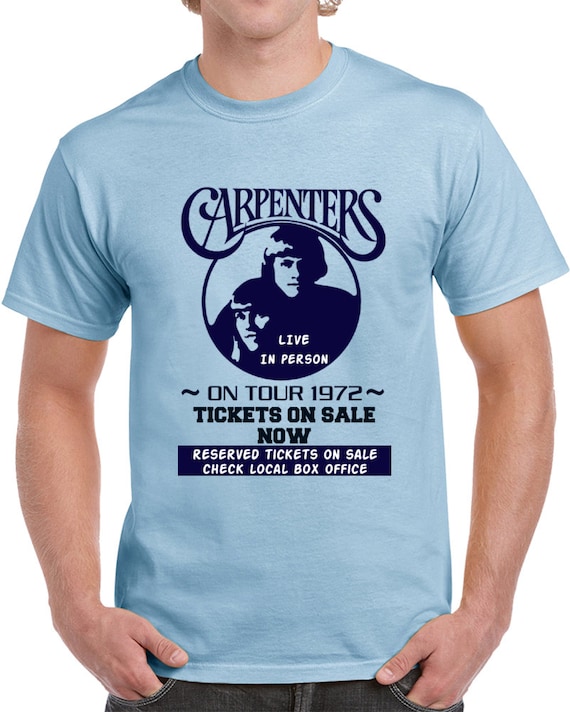 Carpenters Logo-blue- on Tour 1972 Short Sleeve T Shirt - Etsy