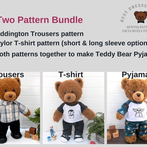 Teddy bear short pyjamas clearance