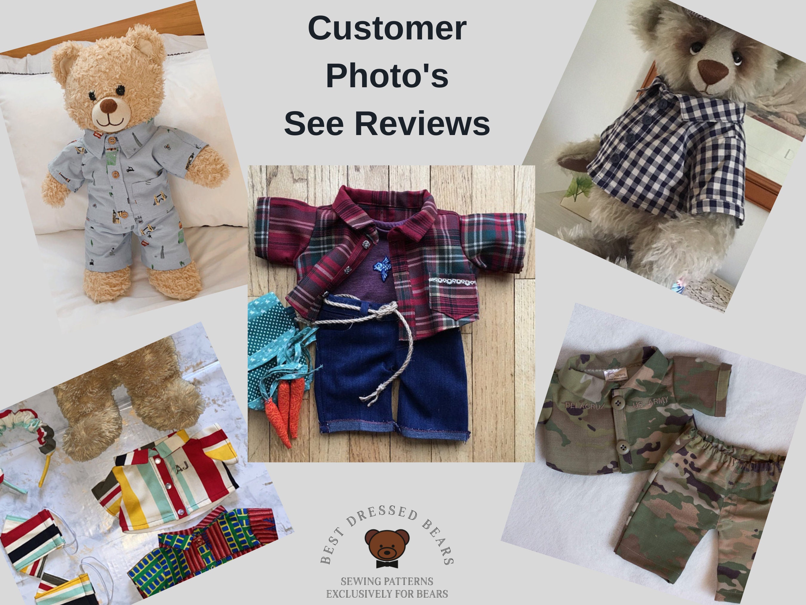 Handmade Gifts for Boys day 4 - Teddy Bear Dress-up Clothes (and FREE  pattern!) - Silo & Sage
