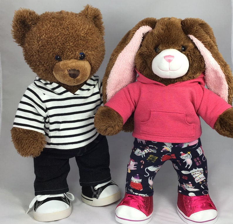 PDF Pattern HOODIE Fits BuildABear & 1518 inch teddy Etsy