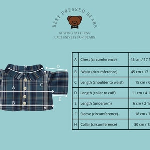 2 x PDF Patterns: Teddy Bear Trousers & Teddy Bear Shirt. Fits Build A Bear / 15-18 inch teddy bears. Sewing Pattern Tutorial image 7