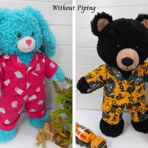 Teddy Bear Clothes Sewing Pattern - Teddy Bear Pyjamas / Teddy Bear Pajamas / Teddy Bear PJs