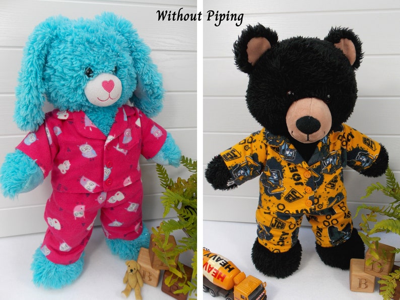 Teddy Bear Clothes Sewing Pattern - Teddy Bear Pyjamas / Teddy Bear Pajamas / Teddy Bear PJs