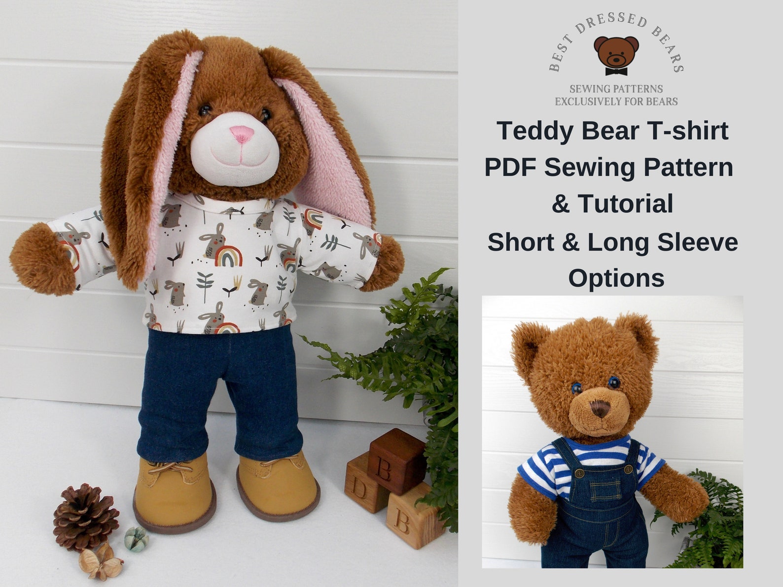 teddy-bear-t-shirt-pdf-pattern-fits-build-a-bear-other-15-18-etsy-australia