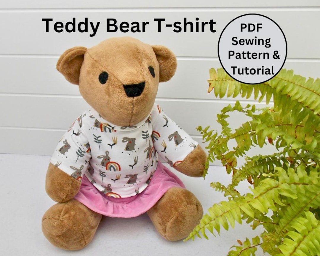 TEDDY BEAR T-SHIRT Pdf Pattern Fits 15-18 Inch Teddy Bears Such as Build a Bear. Teddy Bear Clothes Sewing Pattern Tutorial - Etsy teddy-bear-t-shirt-pdf-pattern-fits-15-18-inch-teddy-bears-such-as-build-a-bear-teddy-bear-clothes-sewing-pattern-tutorial-etsy