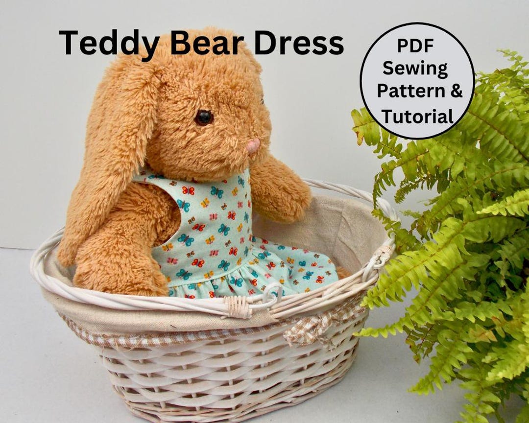 teddy-bear-dress-pdf-pattern-fits-15-18-inch-teddy-bears-such-as-build-a-bear-teddy-bear-clothes-sewing-pattern-tutorial-etsy for Free Printable Build A Bear Clothes Patterns TEDDY BEAR DRESS Pdf Pattern Fits 15-18 Inch Teddy Bears Such as Build a Bear. (teddy Bear Clothes Sewing Pattern + Tutorial) - Etsy for Free Printable Build A Bear Clothes Patterns