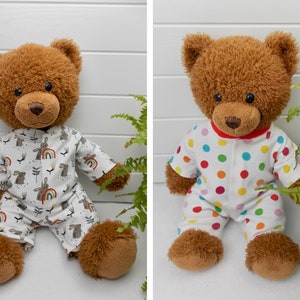 Teddy Bear Sleepsuit /onesie - PDF Pattern - Fits 15-18 Inch Teddy ...