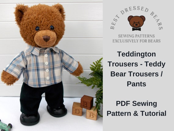 TEDDY BEAR CUTE CARGO PANT in black multi