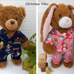 Teddy Bear Clothes Sewing Pattern - Teddy Bear Pyjamas / Teddy Bear Pajamas / Teddy Bear PJs