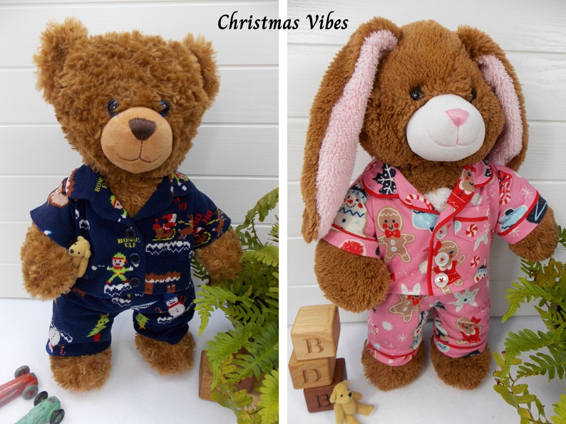 Teddy Bear Clothes Sewing Pattern - Teddy Bear Pyjamas / Teddy Bear Pajamas / Teddy Bear PJs