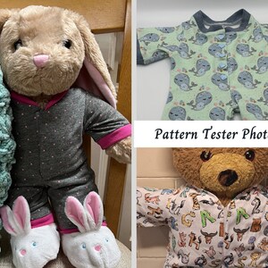 Teddy Bear Sleepsuit /onesie - PDF Pattern - Fits 15-18 Inch Teddy ...