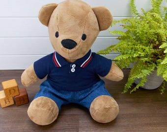 Teddy Bear Trousers Sewing Pattern & Tutorial (Fits seated memory bears such as Funky Friends Factory Melody Bears) -PDF Download
