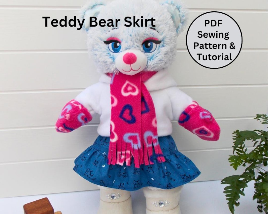 Patrón en PDF para falda de osito de Se adapta a ositos