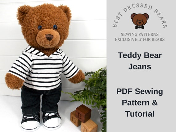 teddy bear clothing patterns for 7 inch