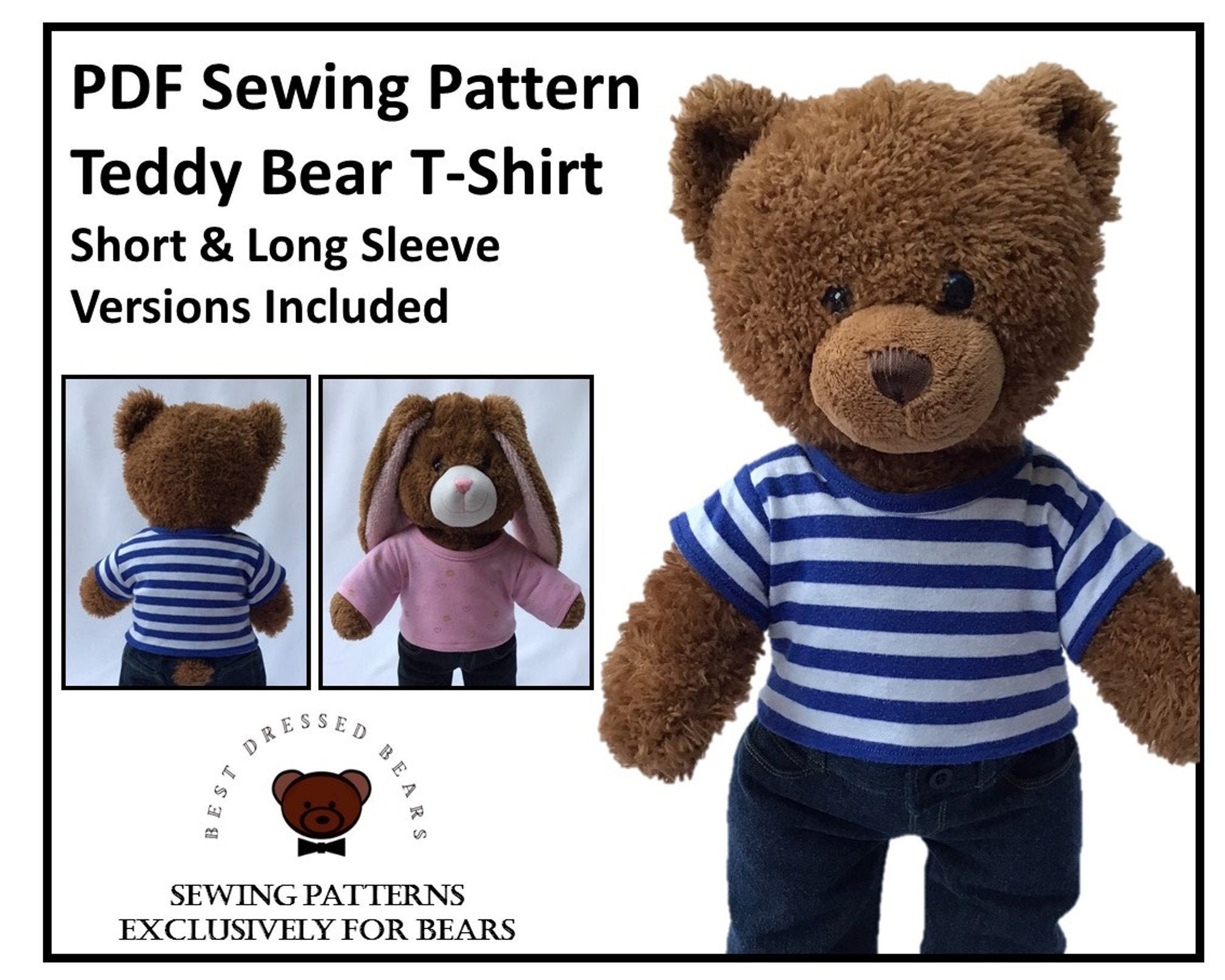 Free Printable Build A Bear Shirt Pattern