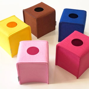 Bezug für Taschentuchbox / Taschentuchhalter aus Filz / Serviettenhalter für Tisch / Bezug für moderne Kosmetiktücher / Badezimmer Organisation