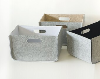 Modern Storage Bin Colorful Storage Felt Box 10x12x9.25 Nursery Storage Household Storage