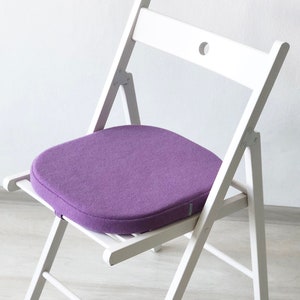 Seat Cushion with Straps / Chair Cushion / Floor Seating Pad / Modern Pillow / Wool Felt Cushion / Felt Pillow / 15.5х 14.5 image 1