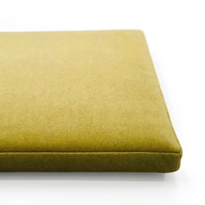 Custom Bench Cushion/ Window Seat Cover/ Banquette Cushion/ Microvelour/ Cushion 2 5.5 cm thick image 1