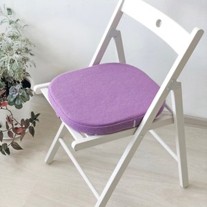 Seat Cushion with Straps / Chair Cushion / Floor Seating Pad / Modern Pillow / Wool Felt Cushion / Felt Pillow / 15.5х 14.5 image 10